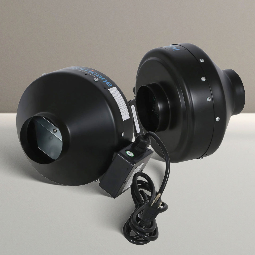 Hurricane 4" Commercial Grade Inline Wall Fan For HVAC & Ventilation (2 Pack) - VMInnovations