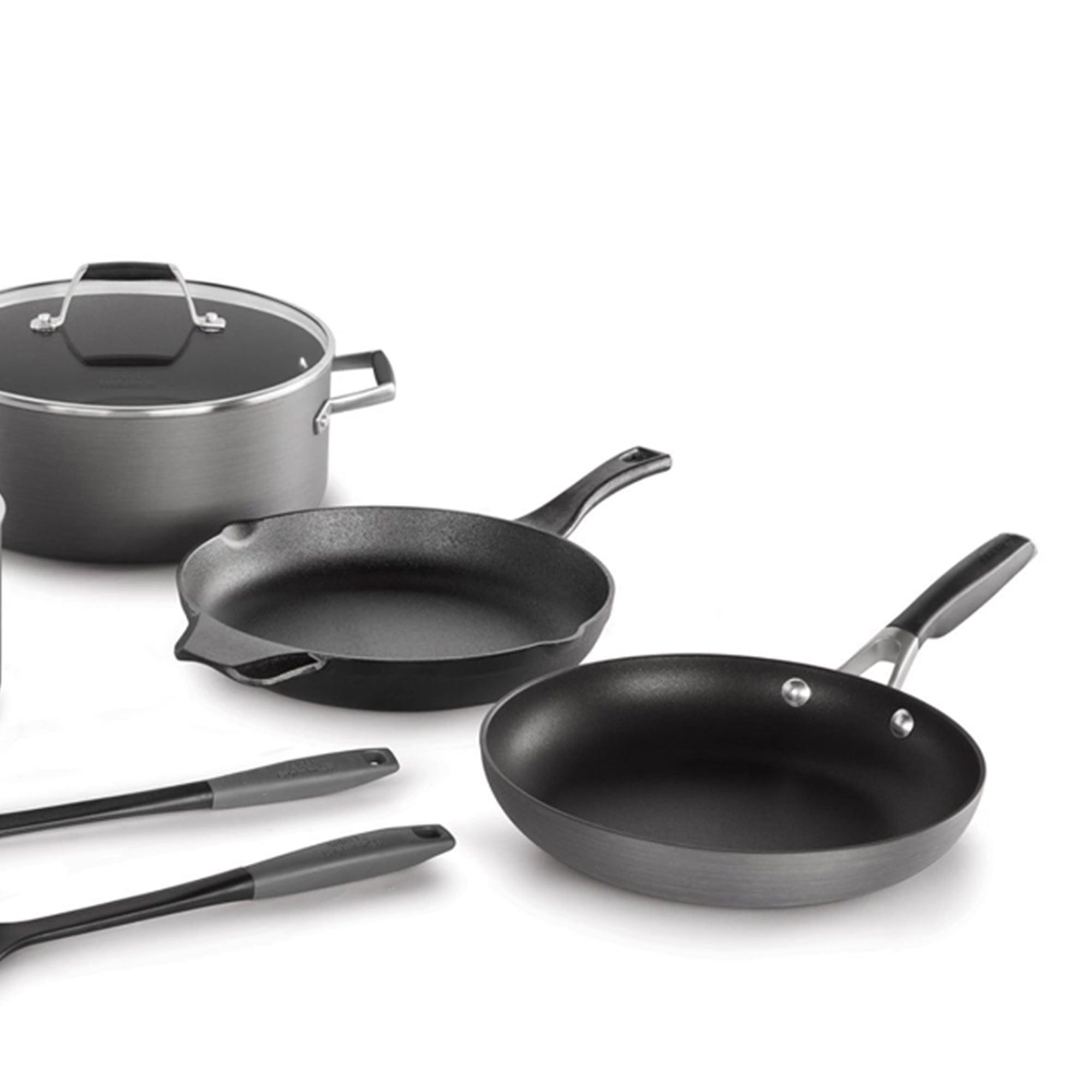 Calphalon Select Classic Hard Water Based Anodized Nonstick 10 Piece Cooking Set - VMInnovations