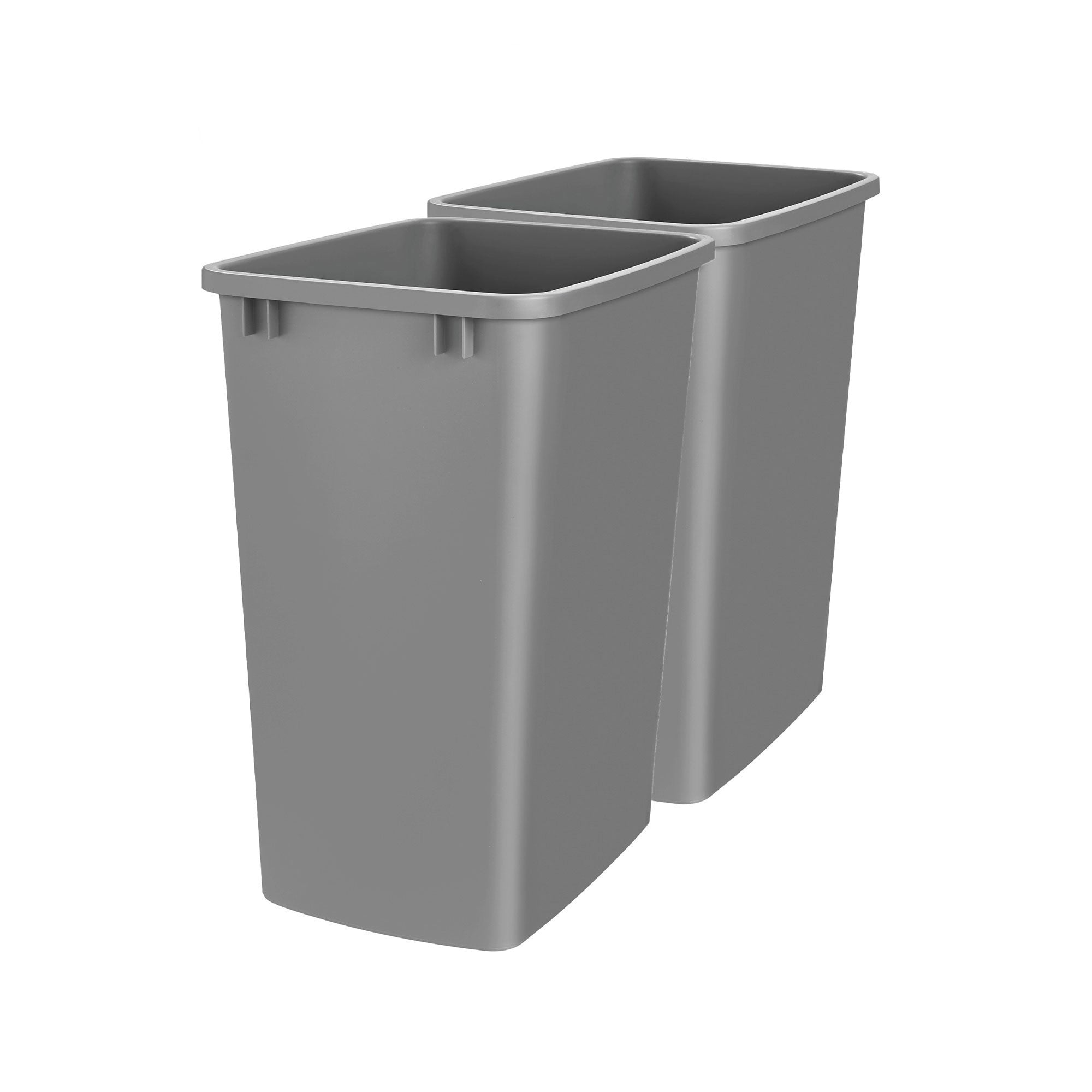 Rev-A-Shelf Polymer Replacement 35 qt. Trash Bin, Silver, 2 Pack, RV-35-17-2 - VMInnovations