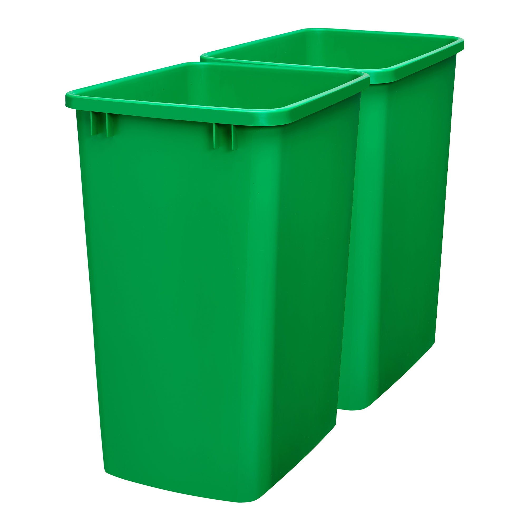 Rev-A-Shelf Polymer Replacement 35 qt. Trash Bin, Green, 2 Pack, RV-35-19-2 - VMInnovations