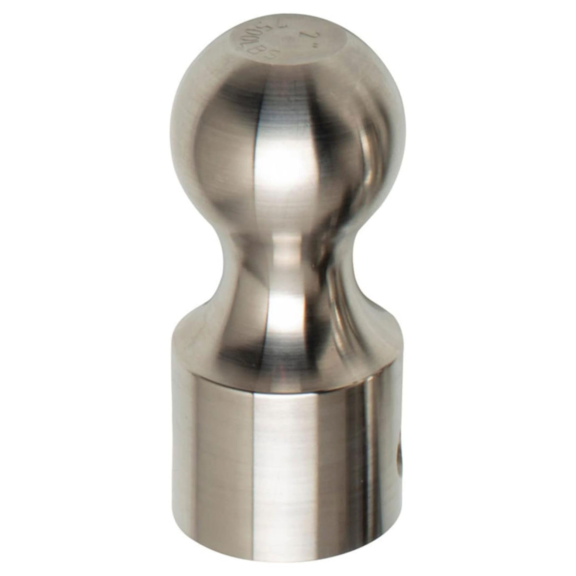 Aluma-Tow 2 in. Heavy Duty Powder Coated Hitch Ball Replacement, Stainless Steel - VMInnovations