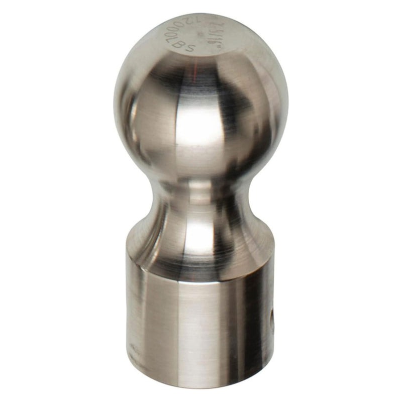 Aluma-Tow 2 5/16 Inch Powder Coated Hitch Ball Replacement, Stainless Steel