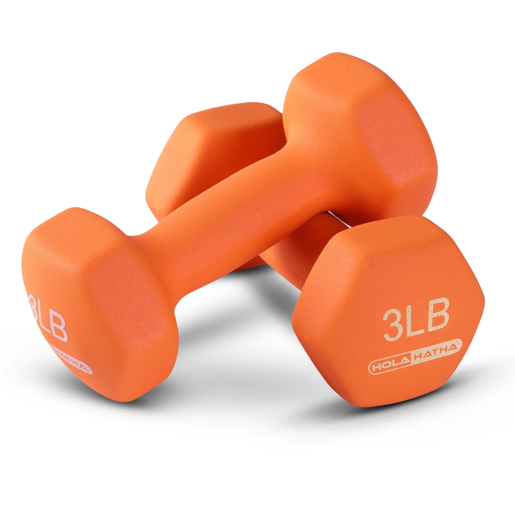 HolaHatha 1, 2 & 3 lb Neoprene Dumbbell Training Weight Set with Rack (Used) - VMInnovations