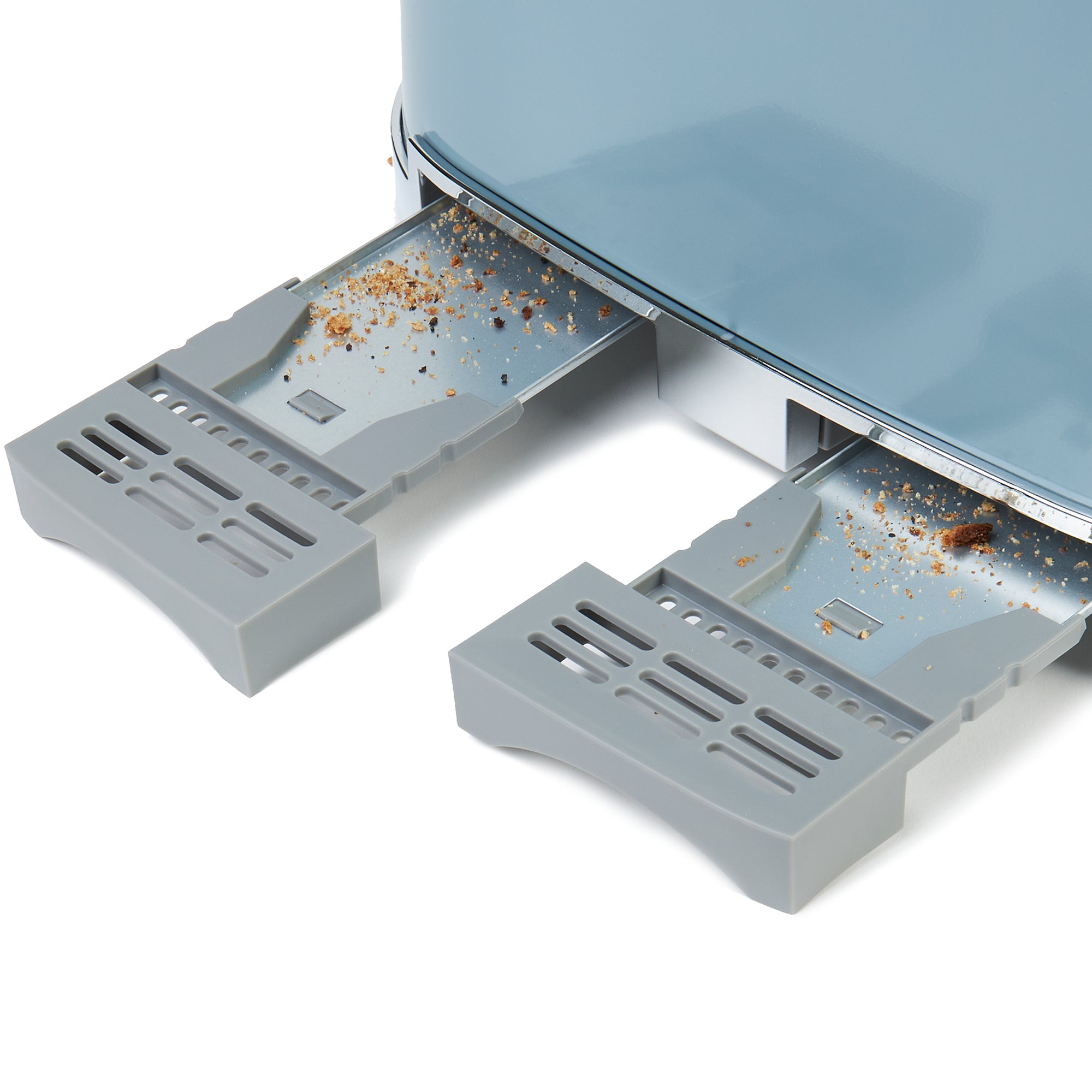 Haden Stainless Steel 4 Slice Toaster with Extra Wide Slots, Sky Blue (Open Box) - VMInnovations