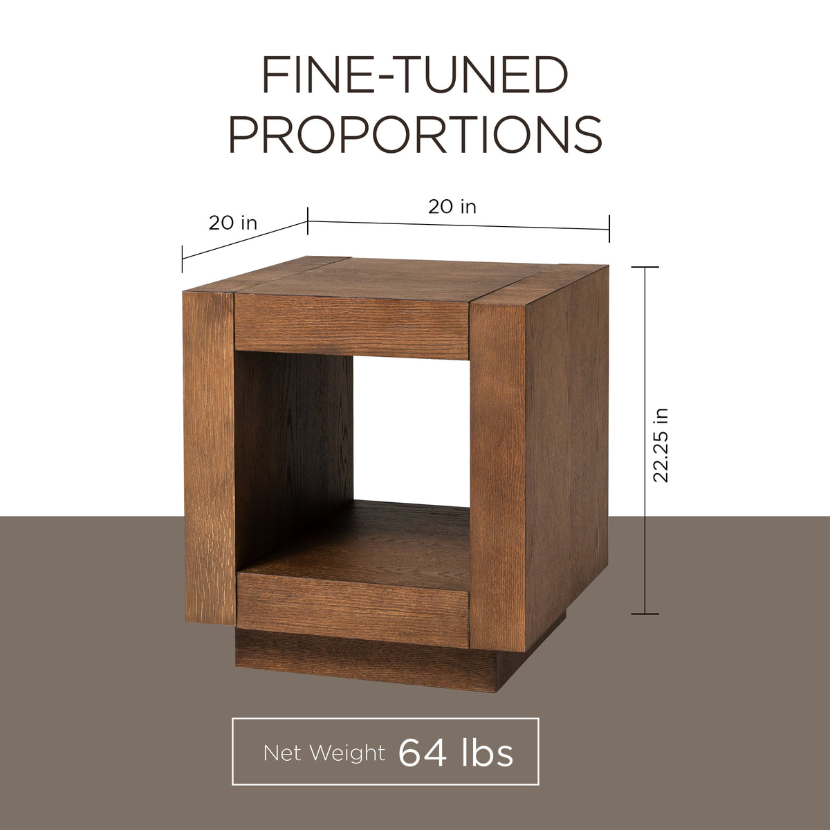 Maven Lane Artemis Wooden Coffee Table and Set of 2 Side Tables, Refined Brown