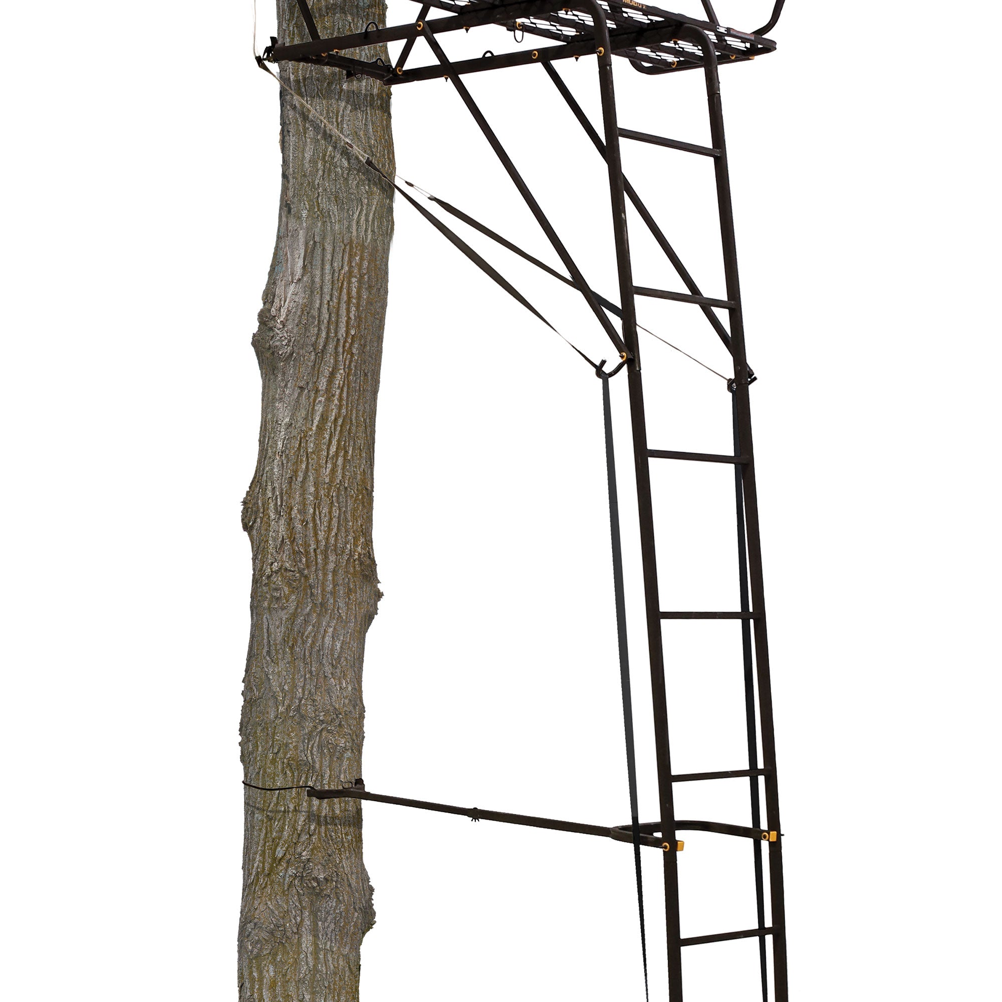 Muddy Stronghold 2.5 Deer Hunting 18 Ft Ladder Stand w/Hercules Grip (Open Box)