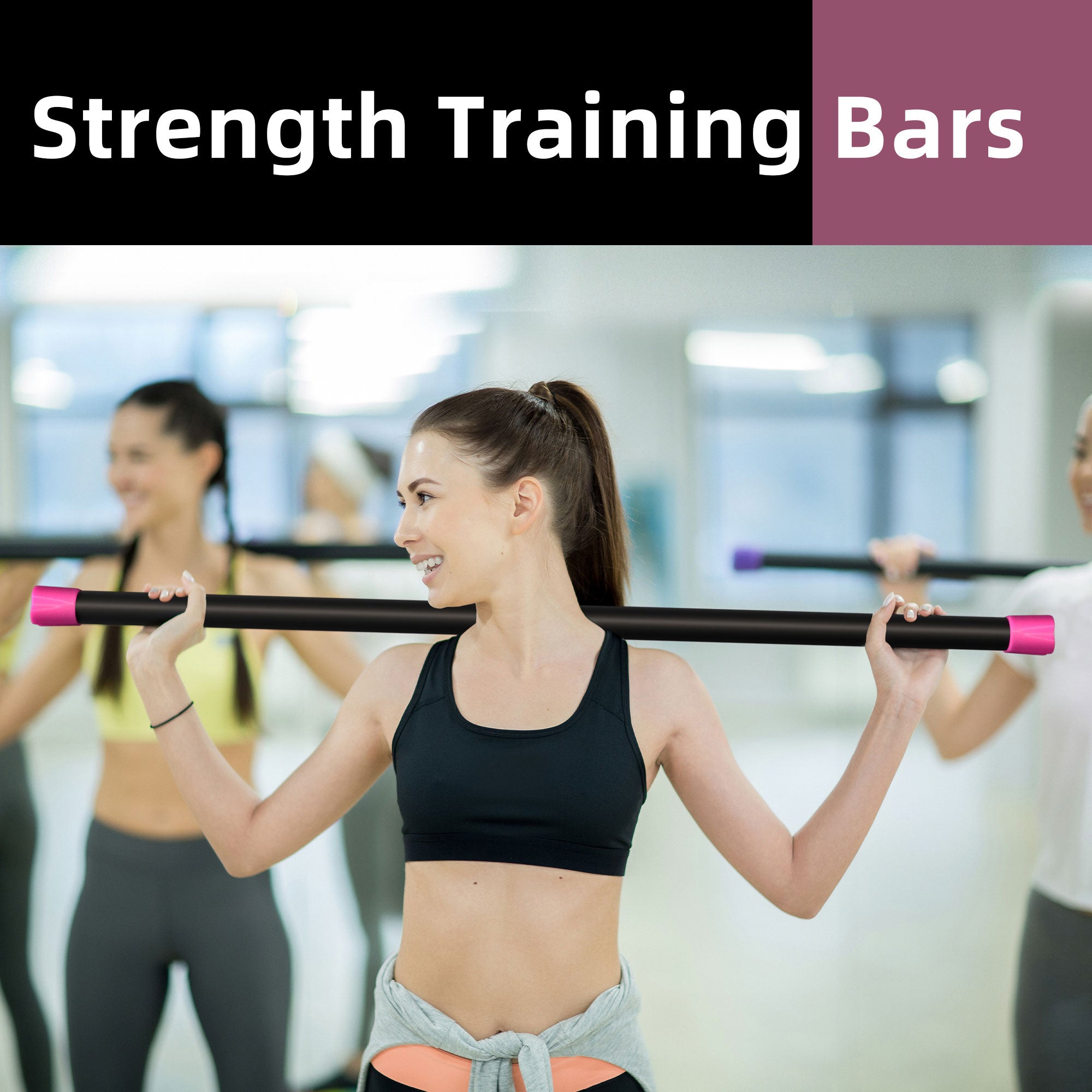 Signature Fitness Total Body Workout Weighted Bar w/ Padded Foam, 5LBS (Used) - VMInnovations