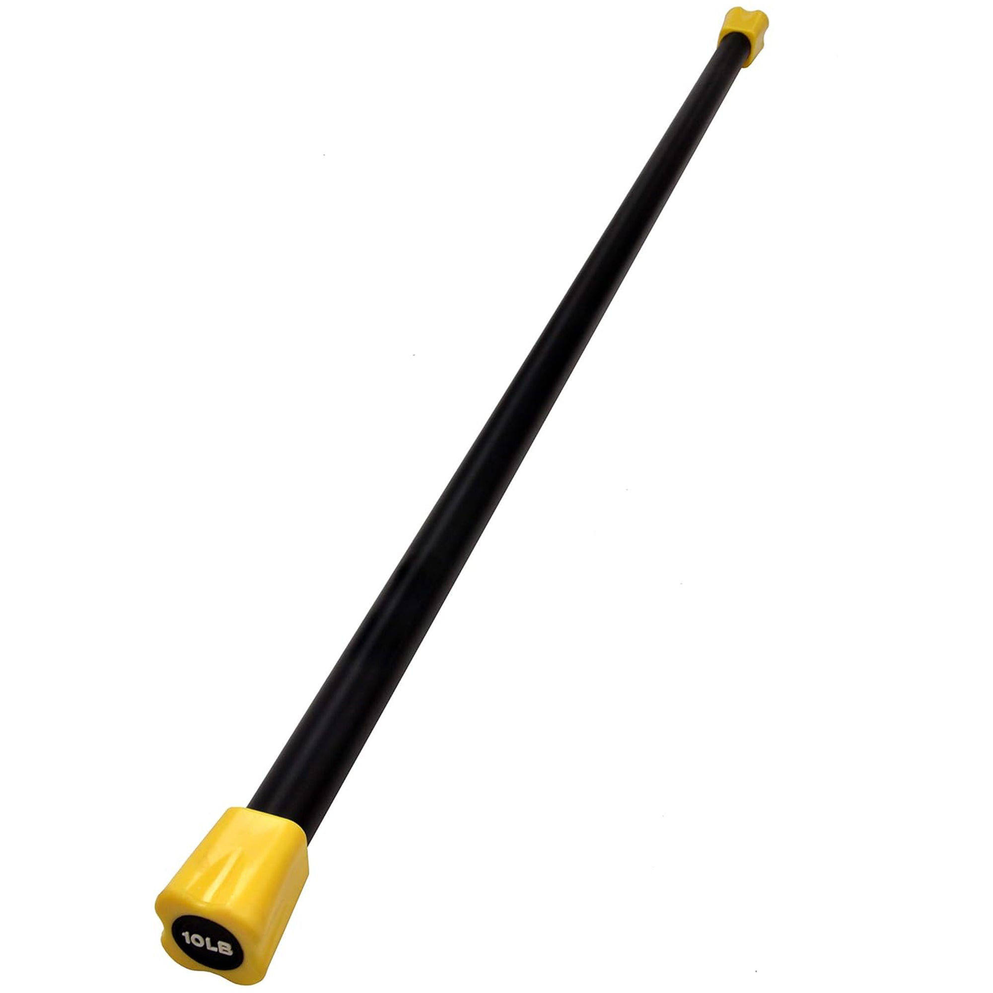 Fitvids 10lb Weighted Workout Bar, Total Body Exercise Bar for Strength Training