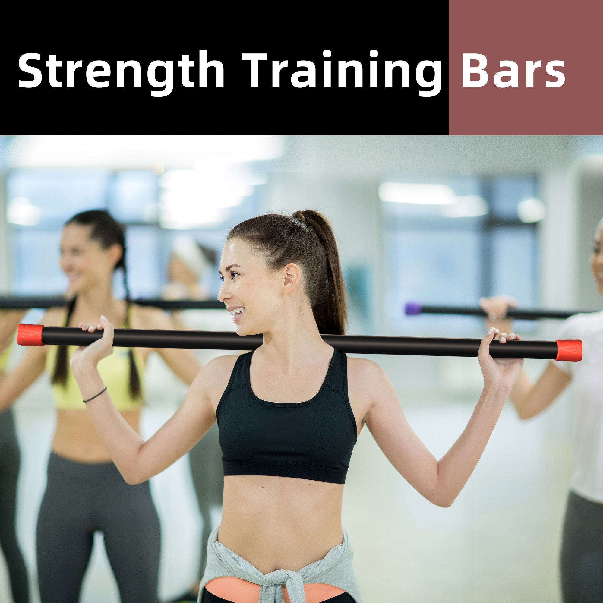 Signature Fitness full Body Workout Steel Bar w/Padded Foam, 25 Pounds(Open Box) - VMInnovations