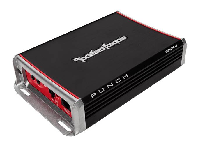 Rockford Fosgate PBR300X2 300 Watt 2-Channel Amplifier for Compact Sub Systems