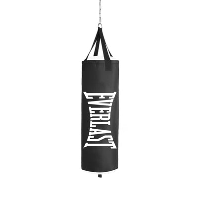 Everlast Core Heavy Bag with Reinforced Nylon Hanging Strap and D Rings, Black