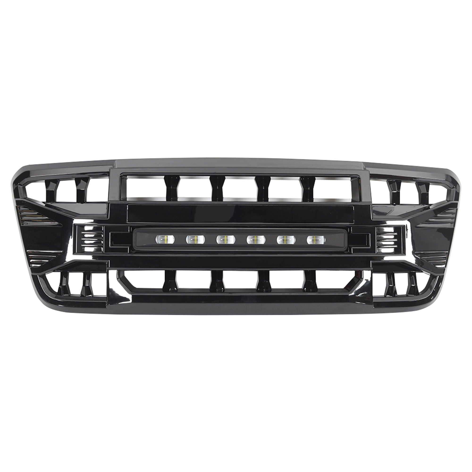 AMERICAN MODIFIED Armor Grille Compatible w/04-08 Ford F150, Glossy Black (Used) - VMInnovations