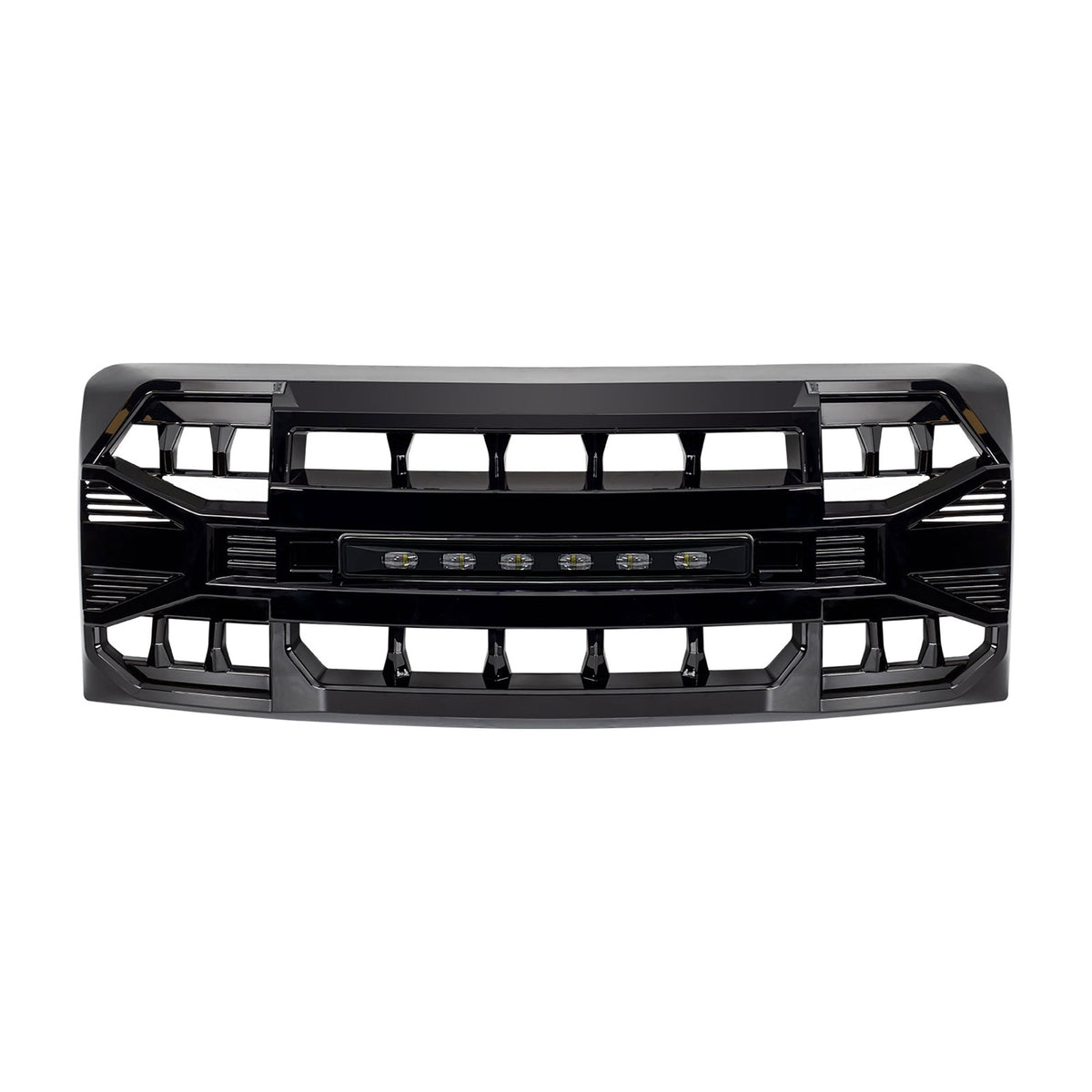 AMERICAN MODIFIED Front Grille Compatible w/ 09-14 Ford F150, Black(Open Box) - VMInnovations