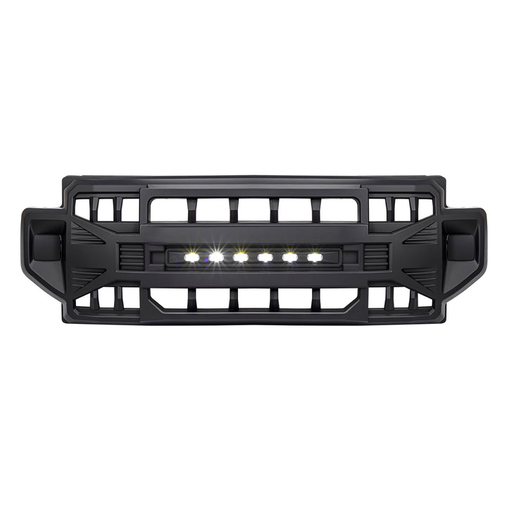 AMERICAN MODIFIED Front Grille Compatible with 2020-2022 Ford F250/F350, Black - VMInnovations