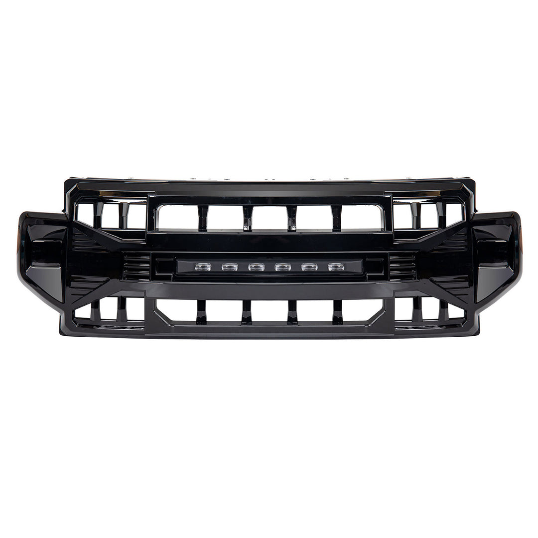 AMERICAN MODIFIED Armor Grille Compatible with 2020-2022 Ford F250/F350, Black - VMInnovations