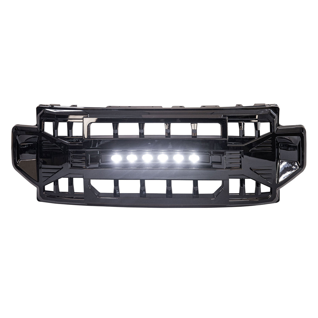 AMERICAN MODIFIED Armor Grille Compatible with 2020-2022 Ford F250/F350, Black - VMInnovations