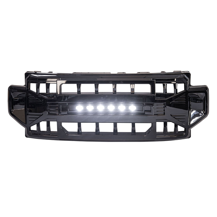 AMERICAN MODIFIED Armor Grille Compatible with 2020-2022 Ford F250/F350, Black - VMInnovations