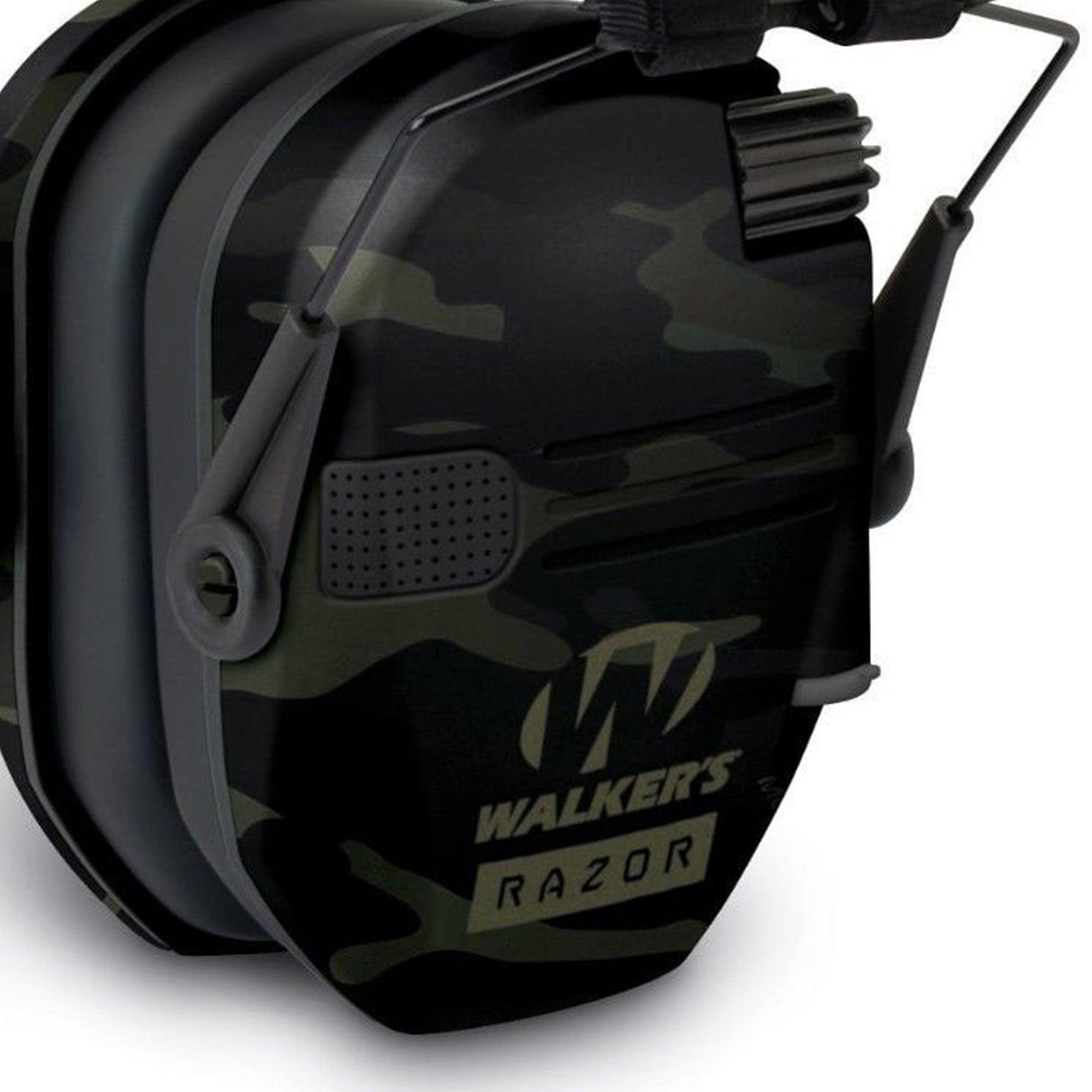Walkers Razor Slim Electronic Ear Muffs with NRR 23 dB, Multicam Gray (4 Pack)