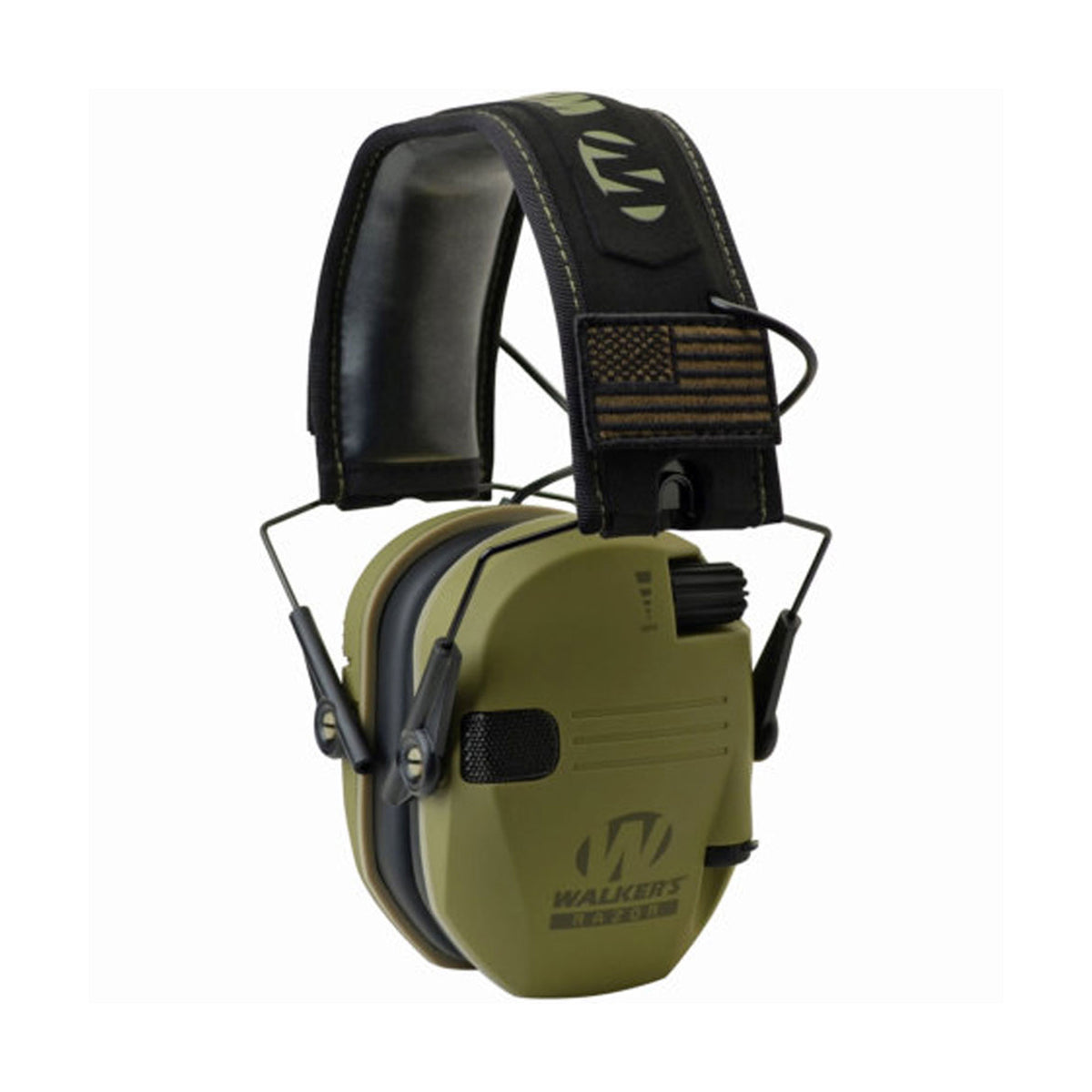 Walkers Razor Slim Shooter Hearing Protection Earmuffs, Green Patriot (4 Pack) - VMInnovations