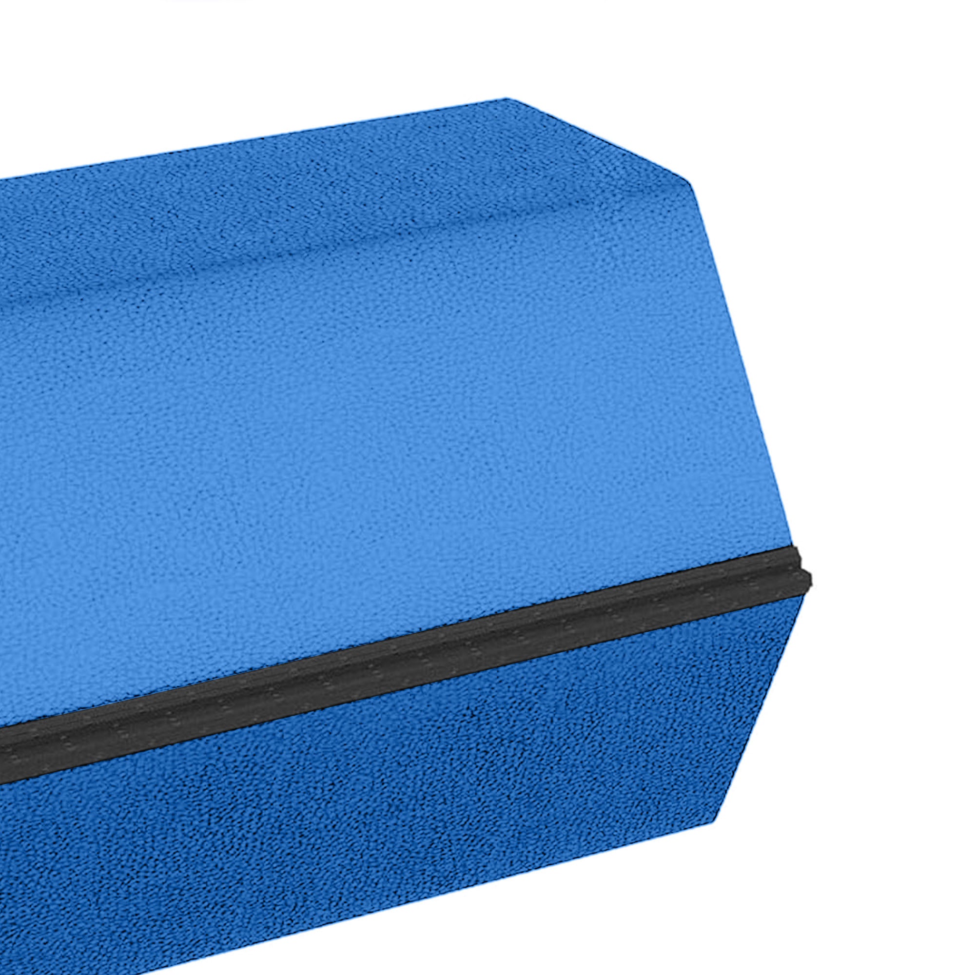 BalanceFrom 8 Foot Folding Balance Gymnastics Floor Beam with Handles, Blue - VMInnovations