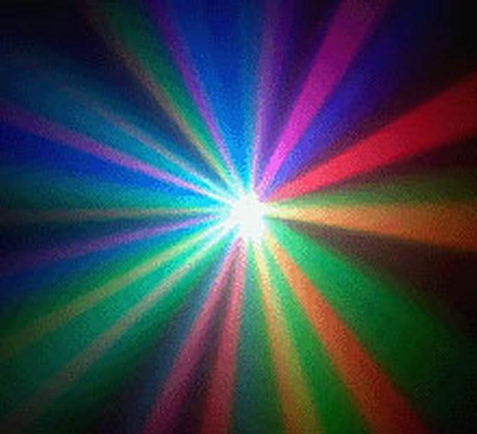 Chauvet DJ LX-5X Dance Club LED Moonflower Effect Light w/ 2 NV-F18 Black Lights