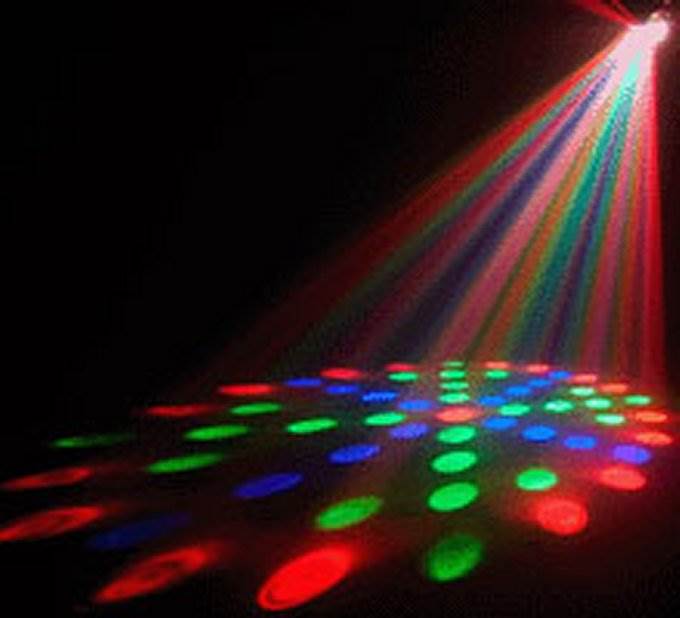 Chauvet DJ LX-5X Dance Club LED Moonflower Effect Light w/ 2 NV-F18 Black Lights