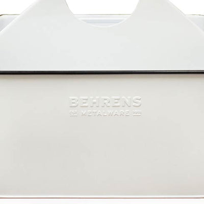 Behrens Versatile 11.5 Inch Rectangular Steel Partitioned Cleaning Caddy, White