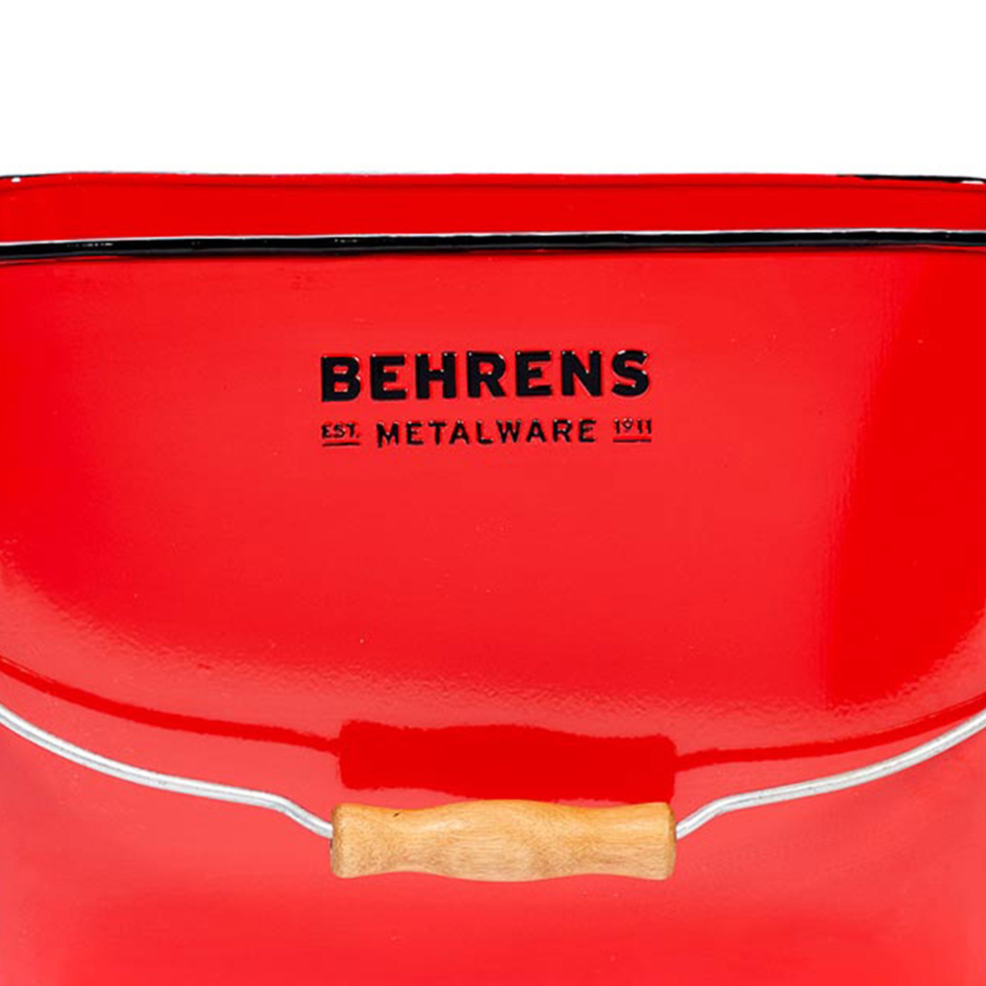 Behrens 3.5 Gal Rectangular Galvanized Steel Pail w/Handle, Red (Open Box) - VMInnovations