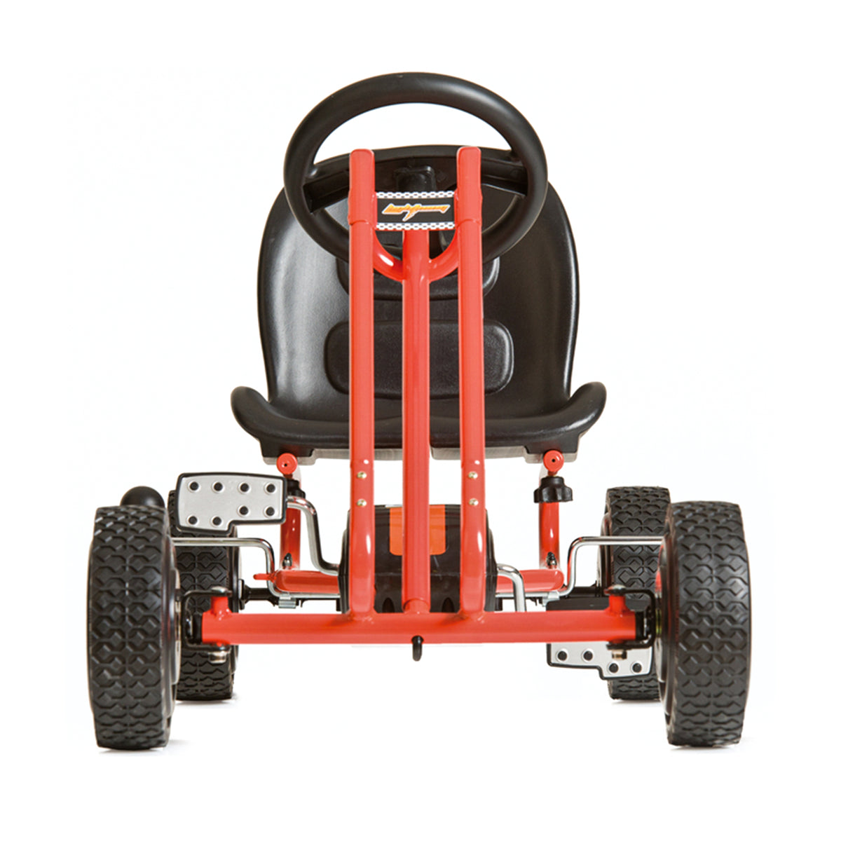 hauck Ergonomic Pedal Ride On Go Kart Toys for Boys & Girls Ages 4 to 8, Orange