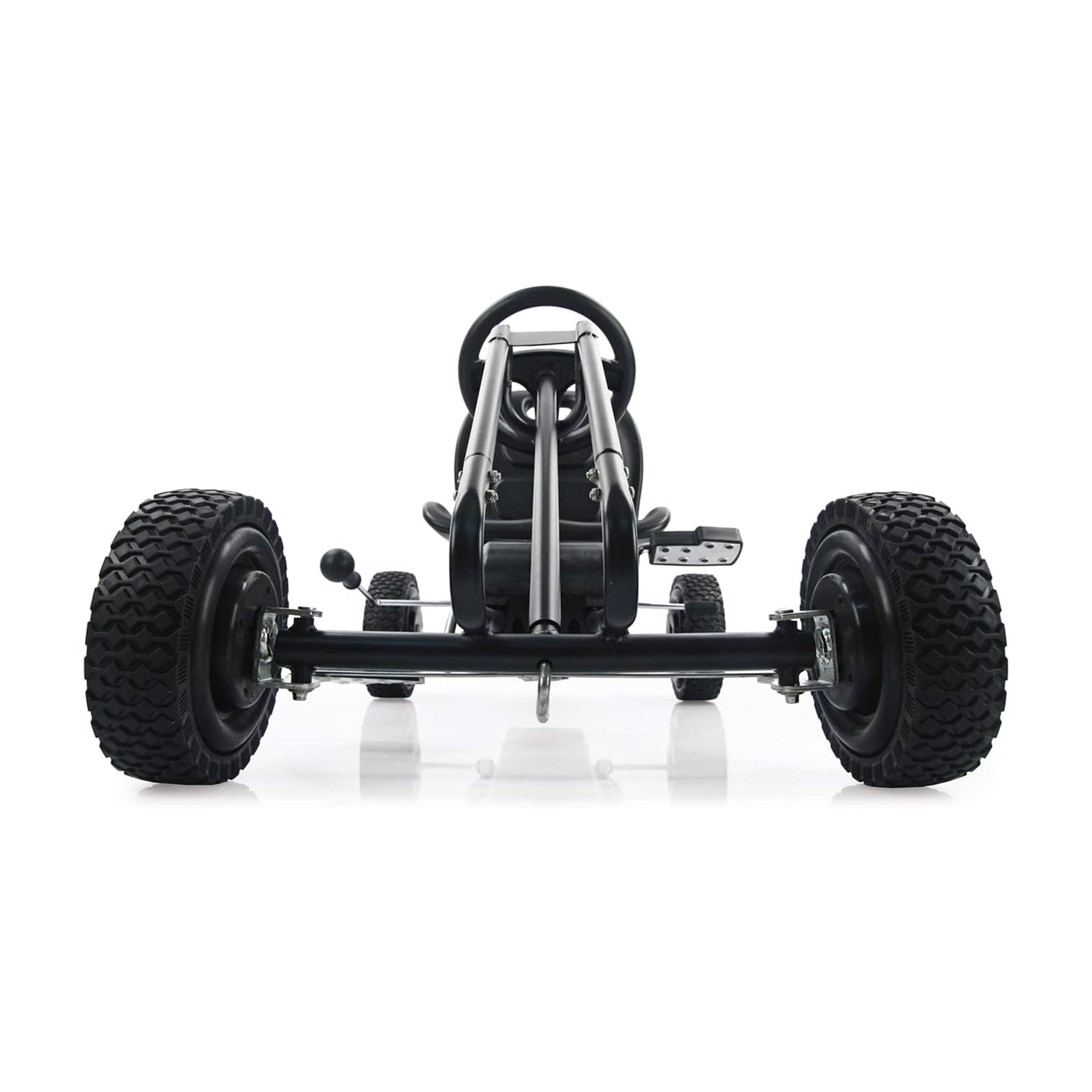 hauck Ergonomic Pedal Ride On Go Kart Toys for Boys and Girls Ages 4 to 8, Black - VMInnovations