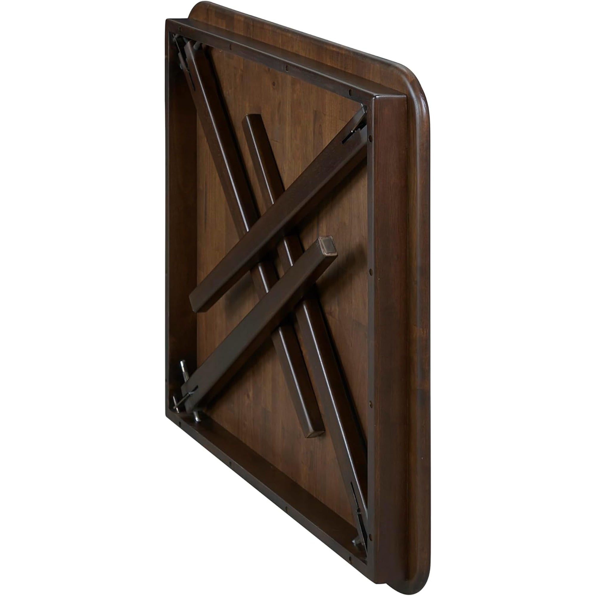 MECO Stakmore Classic Straight Edge Wood Folding Card Table, Espresso Frame