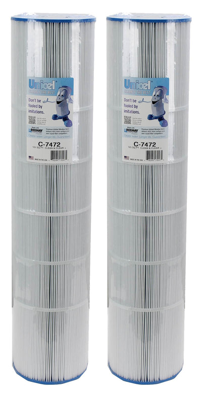 Unicel C-7472 Replacement 125 Sq Ft Pool Filter Cartridge, 163 Pleats (2 Pack)