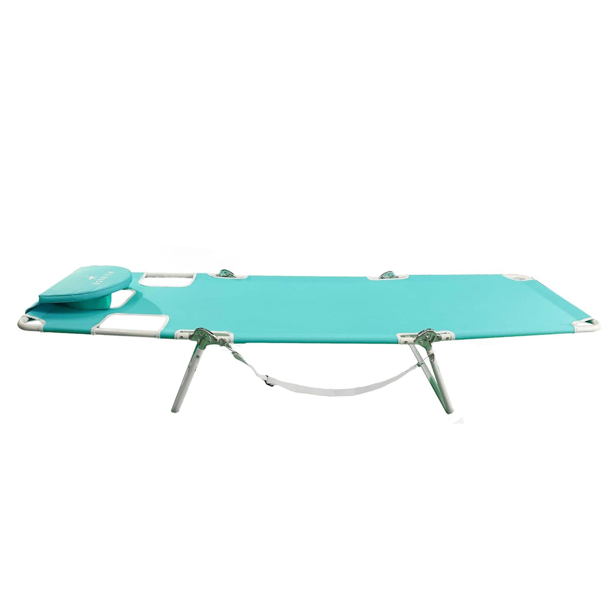 Ostrich Lounge, Versatile Facedown Beach Camping Pool Tanning Chair, Aqua (Used)
