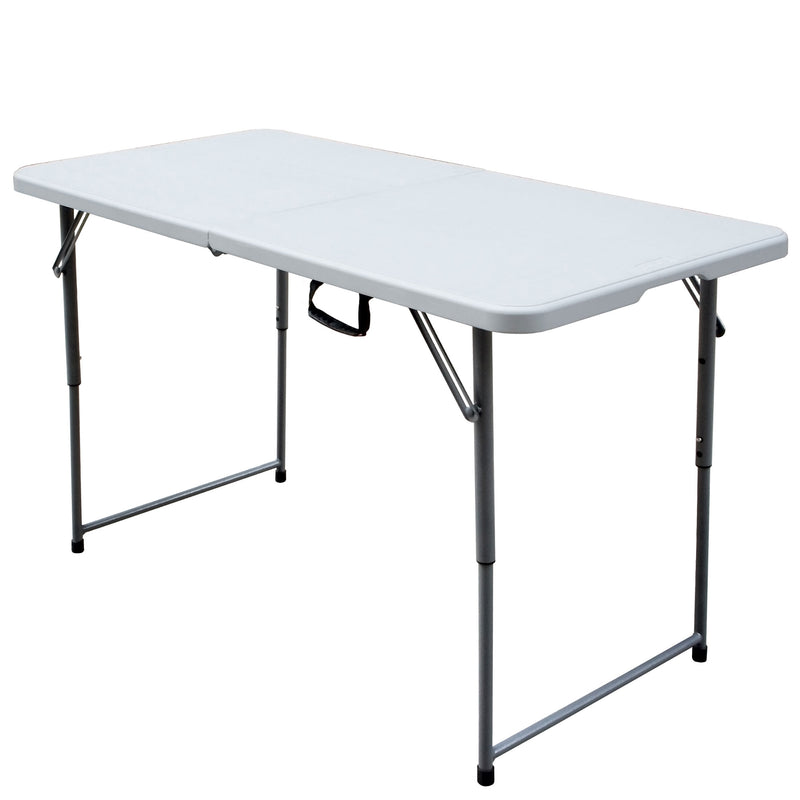 Plastic Development Group 4 Ft Long Fold in Half Banquet Folding Table, (3 Pack)
