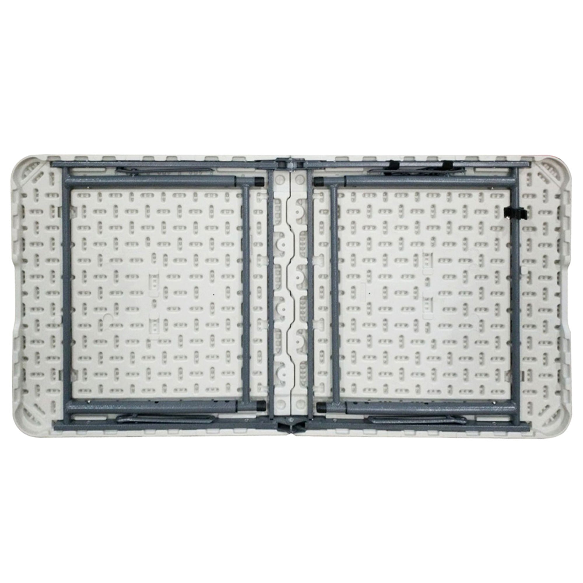 Plastic Development Group 4 Ft Long Fold in Half Banquet Folding Table, (3 Pack) - VMInnovations