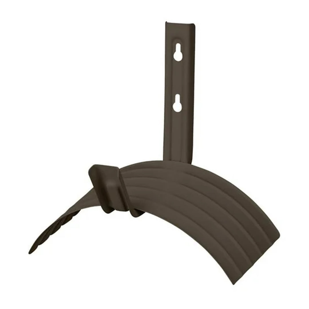 Suncast Metal Wall Mount Hose Hanger Holds up to 150 Foot Garden Hose, Brown - VMInnovations