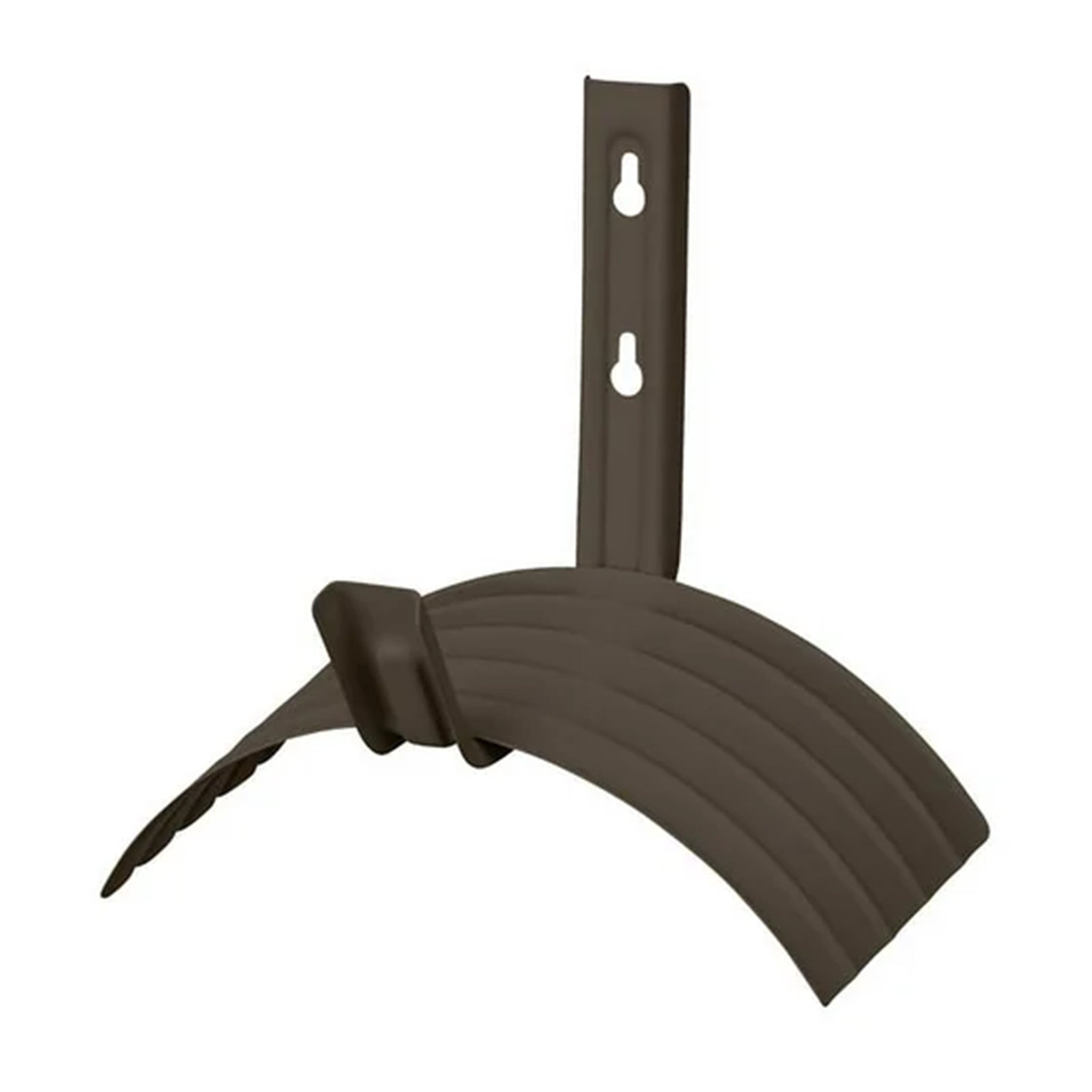 Suncast Metal Wall Mount Hose Hanger Holds up to 150 Foot Garden Hose, Brown - VMInnovations