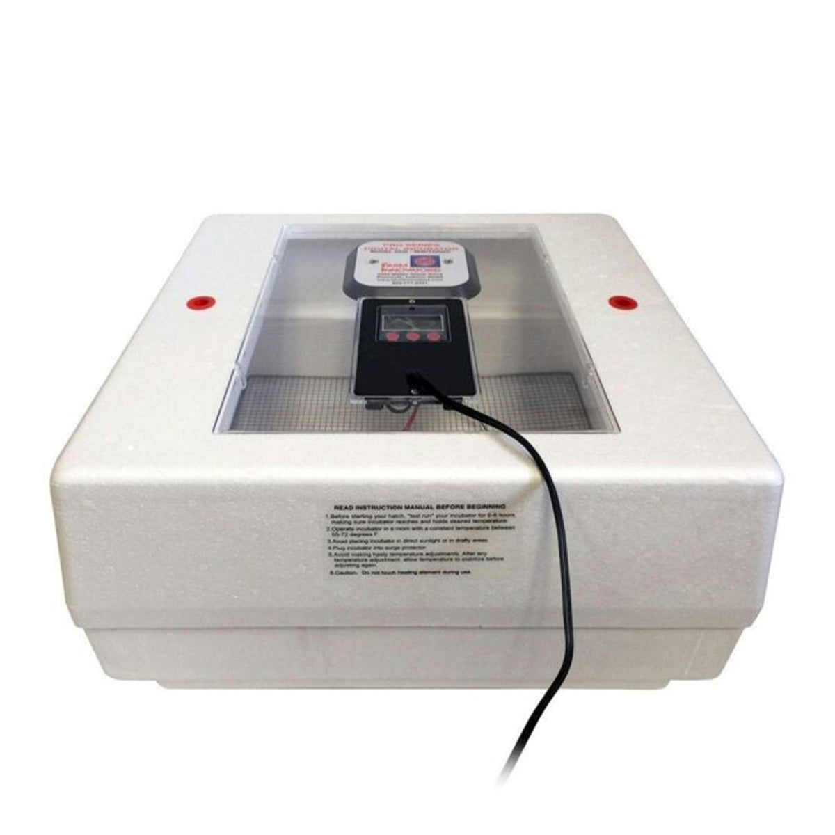 Farm Innovators 40W Digital Circulated Air Incubator for Up to 48 Eggs(Open Box) - VMInnovations