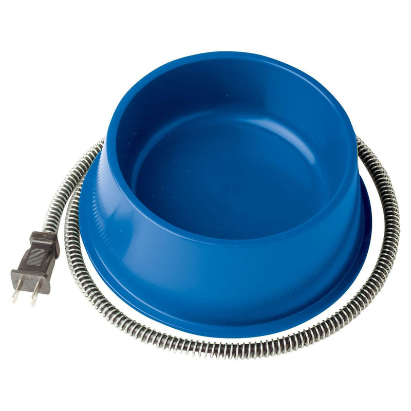 Farm Innovators Plastic Heated Pet Bowl with Anti Chew Cord for All Breed Sizes