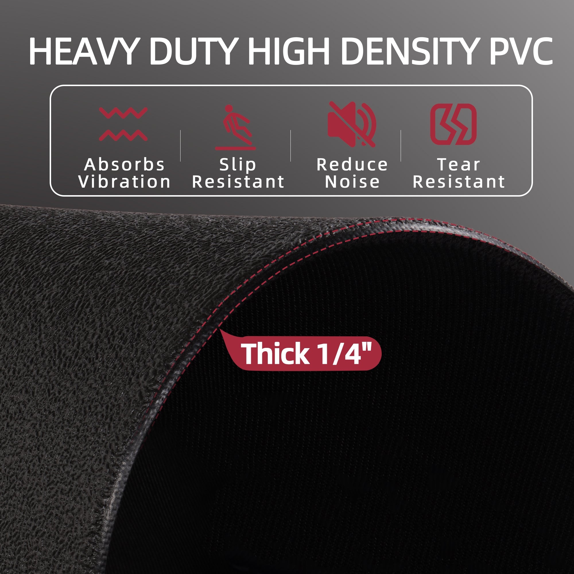 BalanceFrom Fitness 4' x 8' High Density Gym Equipment Mat for Floor Protection - VMInnovations