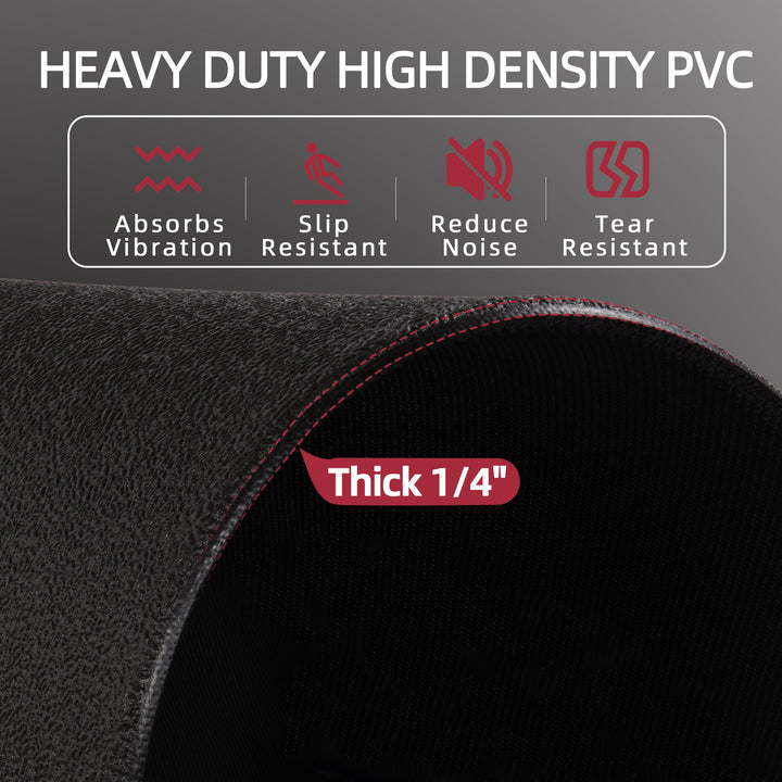 BalanceFrom Fitness 4' x 8' High Density Gym Equipment Mat for Floor Protection - VMInnovations