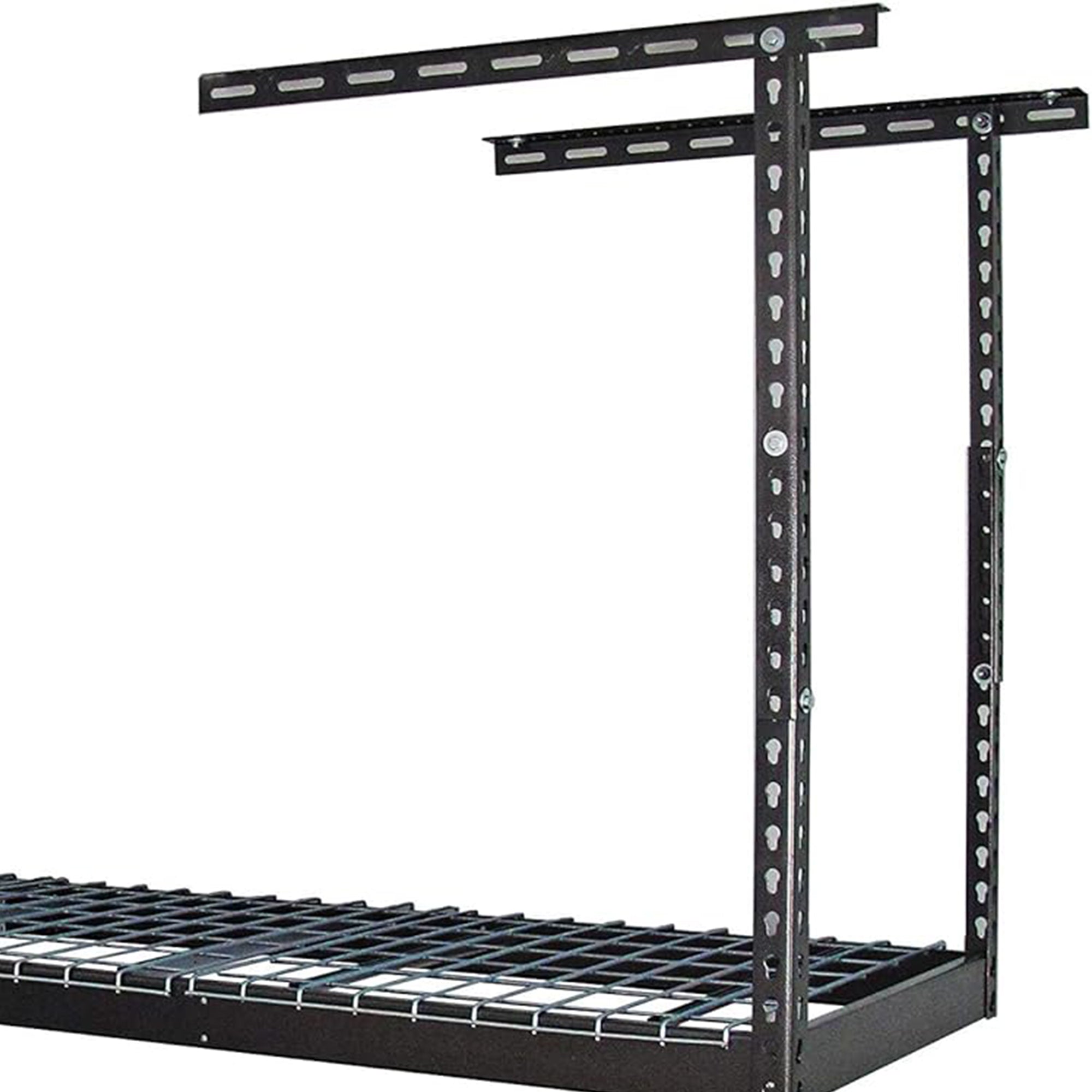 MonsterRax 2' x 8' Overhead Garage Storage Rack Holds Up to 350 Lbs, Hammertone - VMInnovations