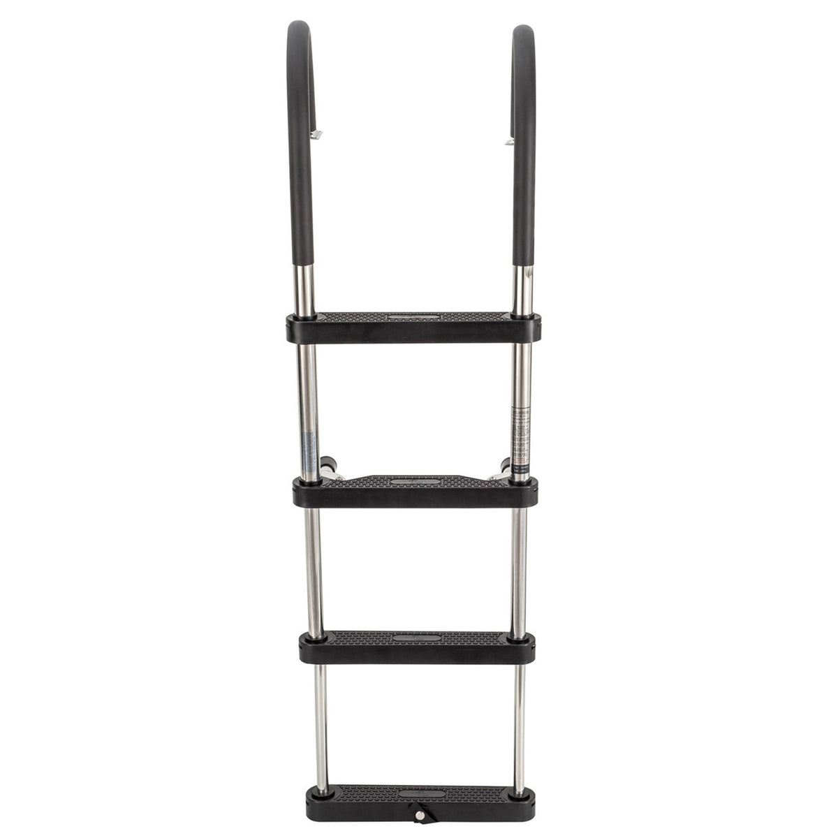 RecPro Compact Steel Heavy Duty 4 Step Pontoon Boat Boarding Ladder (Used)
