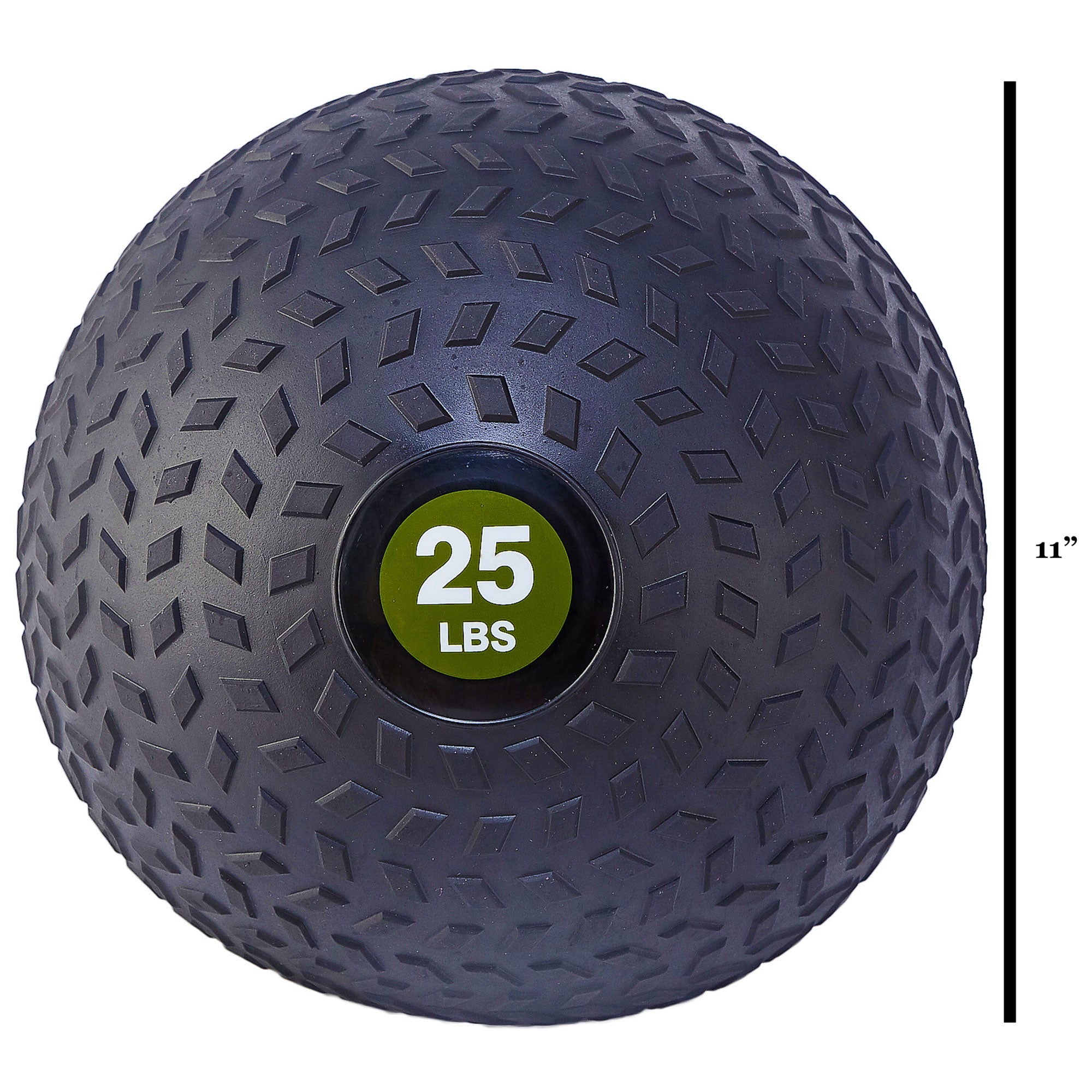 Signature Weighted Slam Ball Full Body Workout Equipment, 25 lb, Black (Used) - VMInnovations