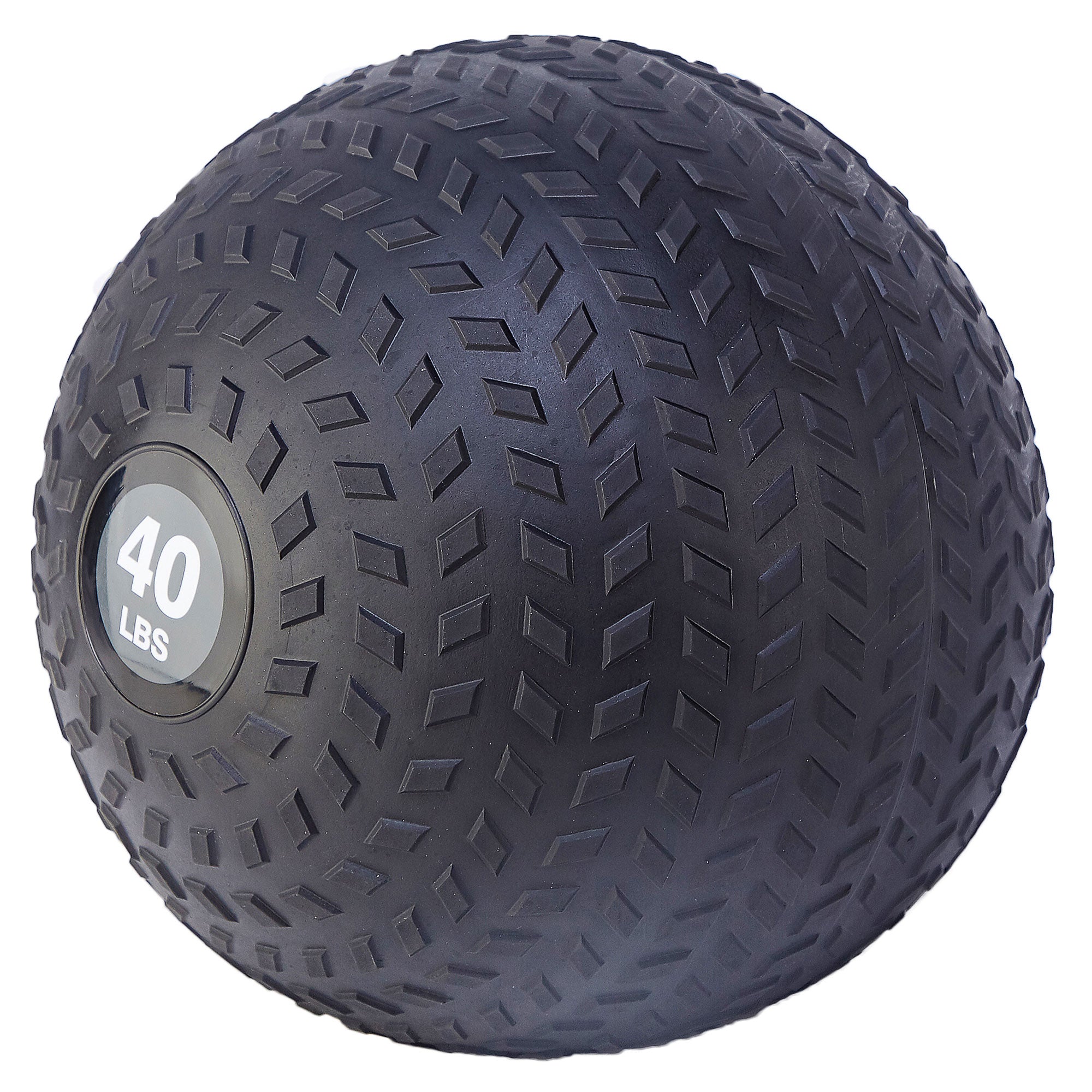 Signature Weighted Slam Ball Full Body Workout Equipment, 40 lb, Black(Open Box) - VMInnovations
