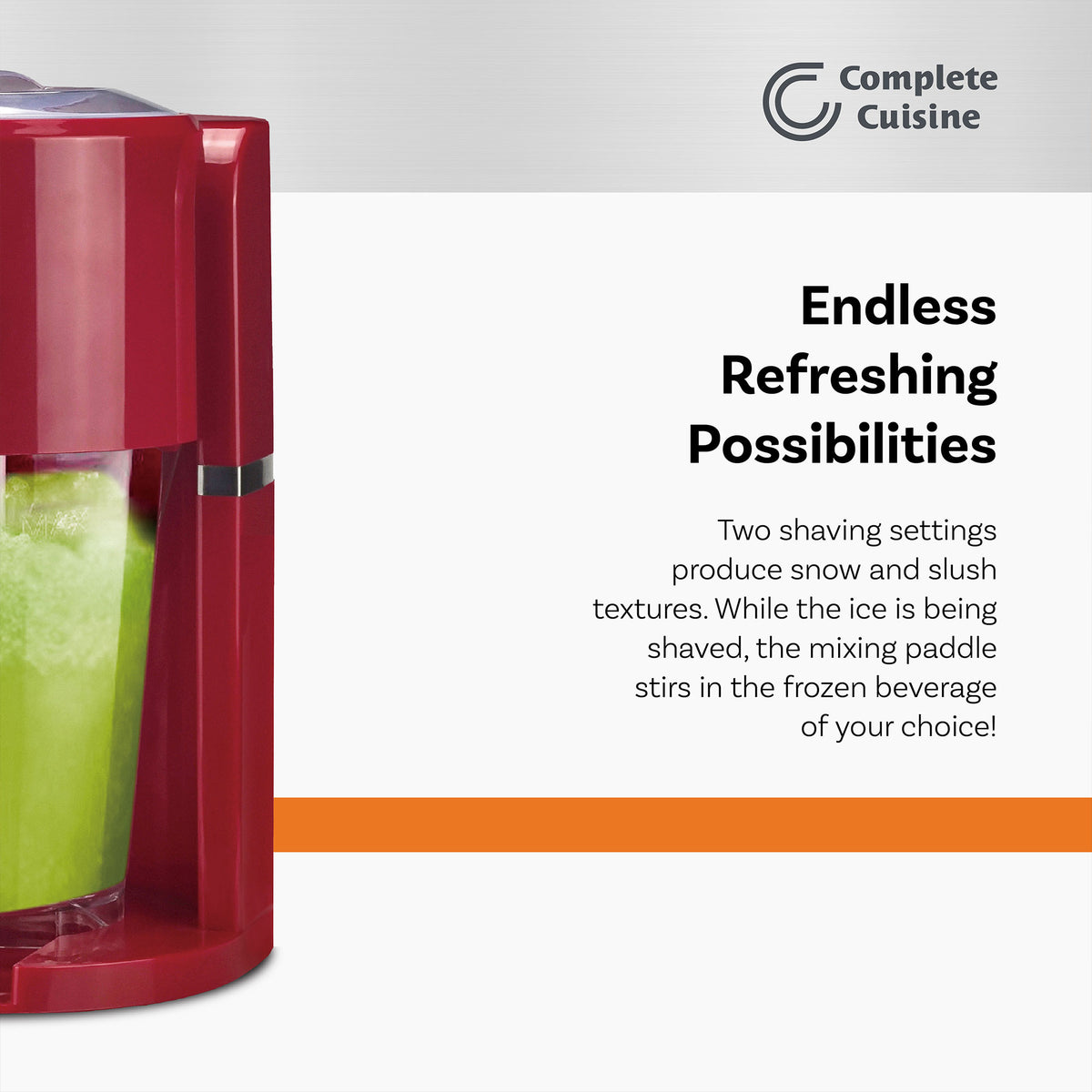 Complete Cuisine SBL-1208A Frozen Margarita Machine, 35-Ounce Pitcher, Red - VMInnovations