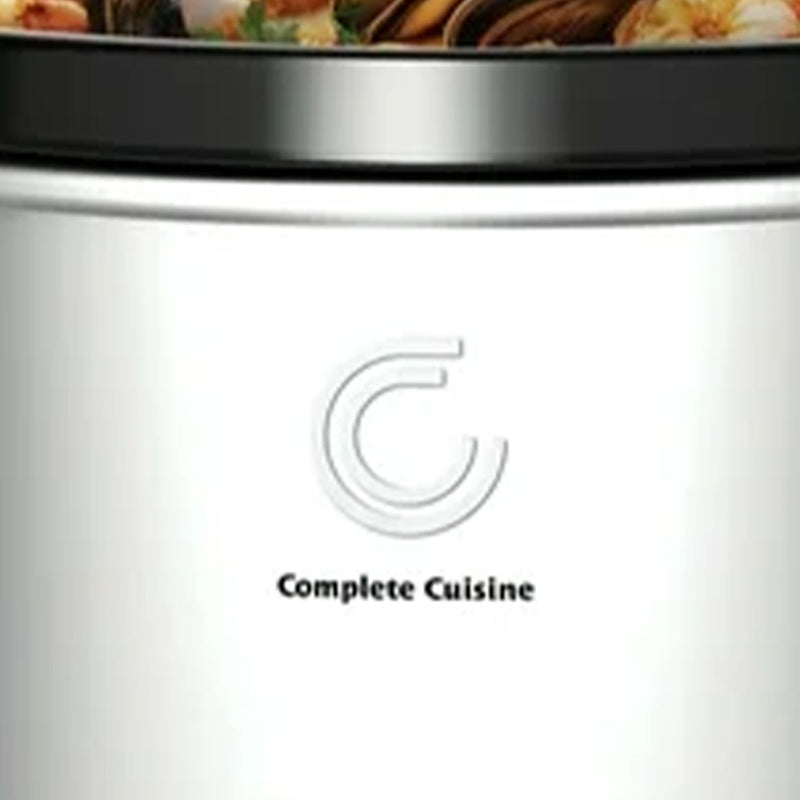 Complete Cuisine CC-3000-SL 3-Quart Round Stainless-Steel Slow Cooker
