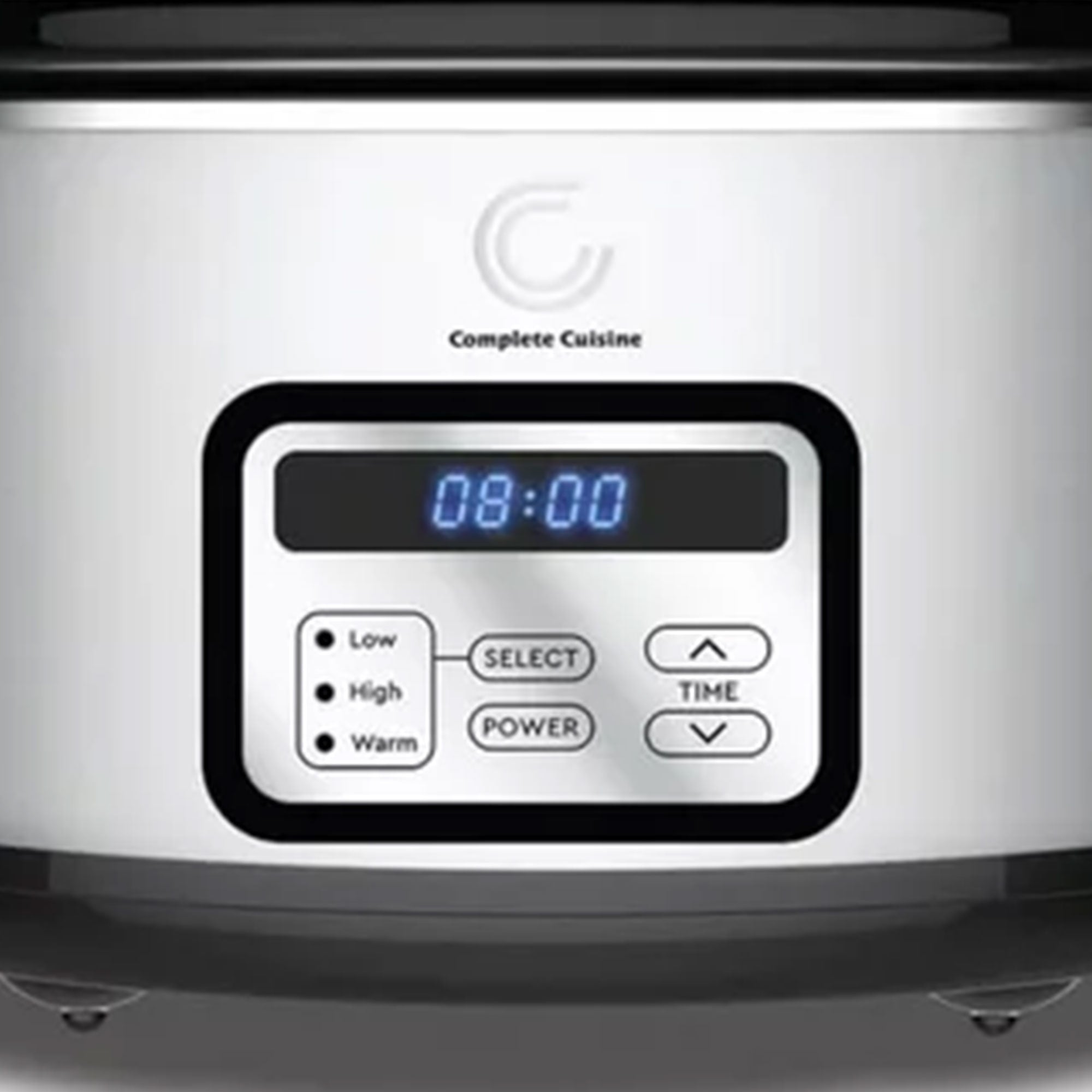 Complete Cuisine CC-6300PG-SS Digital 6-Quart Oval Slow Cooker - VMInnovations