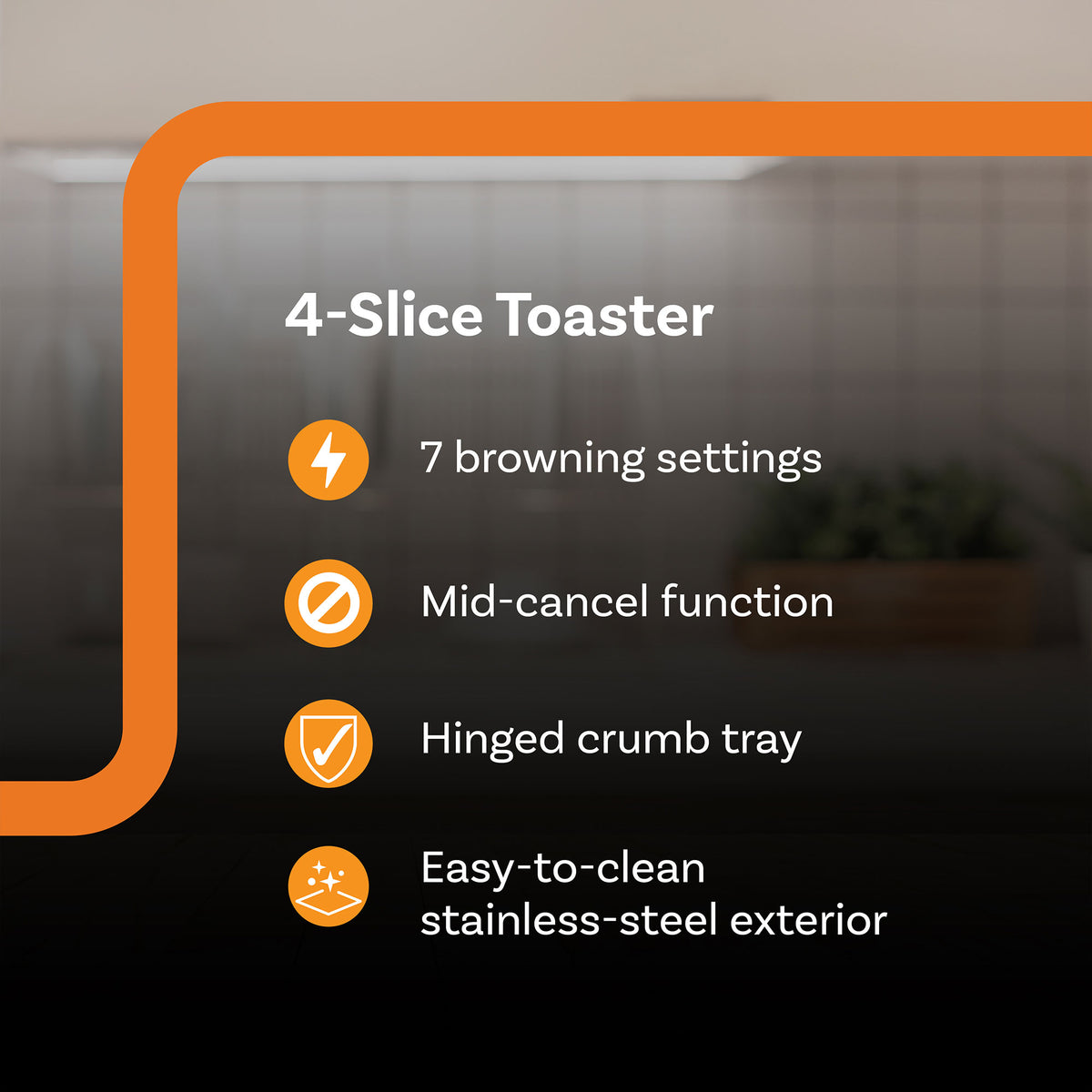 Complete Cuisine CC-TST2000 Compact 2-Slice Toaster, Black