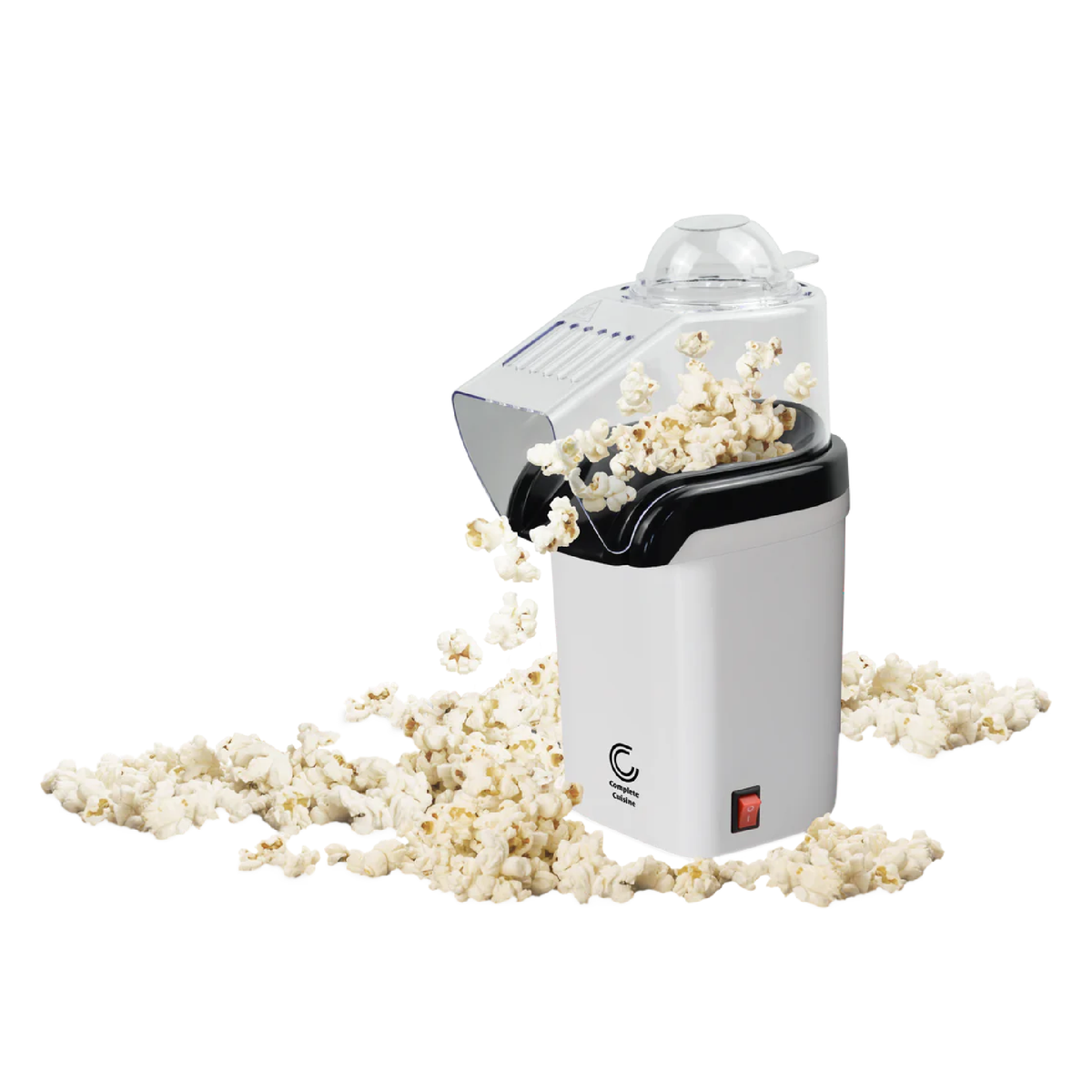 Complete Cuisine CC-PM1100 Hot-Air Countertop Popcorn Maker, White - VMInnovations